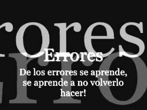 frases de los errores se aprende